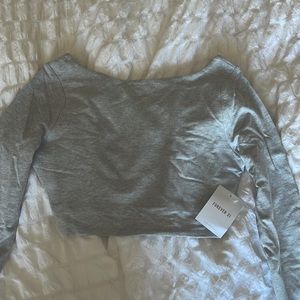 Forever 21 Long-sleeve Low Back Top